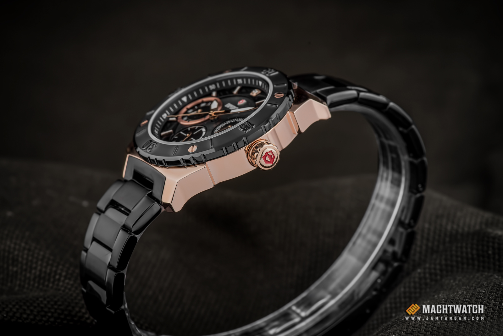 Expedition E 6759 BF BBRBA Ladies Black Dial Black Stainless Steel Strap Machtwatch